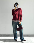 PULL FABIAN BORDEAUX