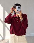MAGLIA POLO MARTA BORDEAUX