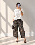 PANTALONE OLIMPIA CAMOUFLAGE SCURO