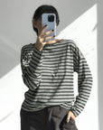 T-SHIRT OMNIA RIGHE CHOCO