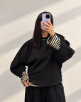 COMPLETO FELPA POLLON NERO