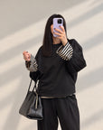 COMPLETO FELPA POLLON NERO