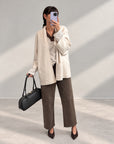 PANTALONE STENO NOCCIOLA