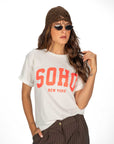 T-SHIRT SOHO BIANCO FLUO