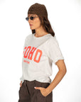 T-SHIRT SOHO BIANCO FLUO