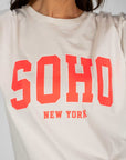 T-SHIRT SOHO BIANCO FLUO