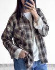 CAMICIA CHECK TARA CHOCO