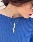 CATENINA CON CROCE ORO