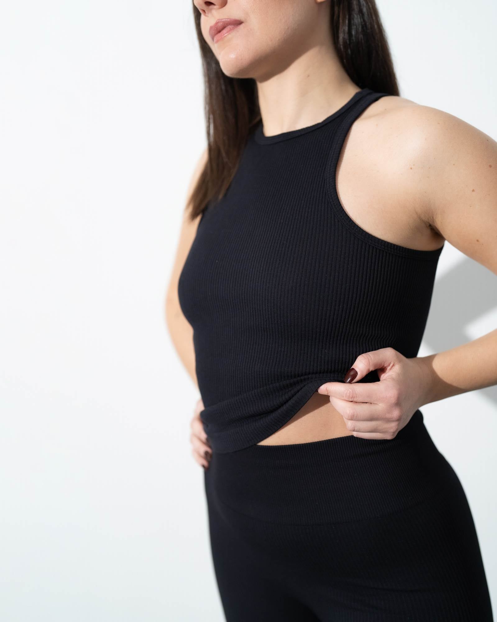 SEAMLESS TOP ALTHAEA BLACK