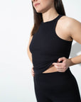 SEAMLESS TOP ALTHAEA BLACK
