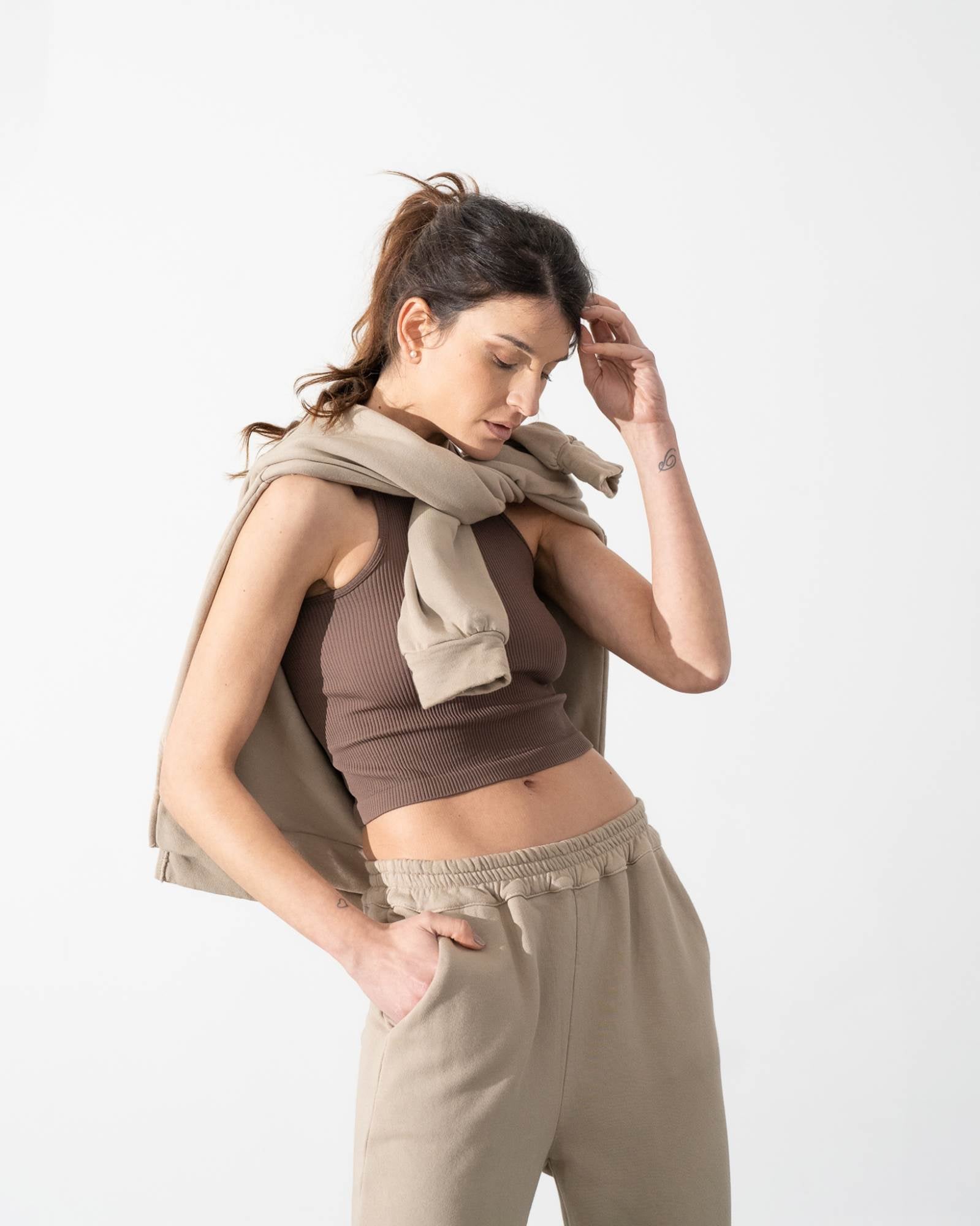 SEAMLESS TOP ALTHAEA COFFEE