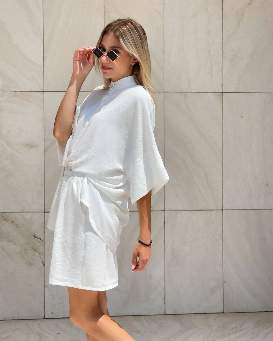 COMPLETO PAROS SHORT BIANCO