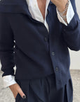 CARDIGAN GIACCA AURA BLU