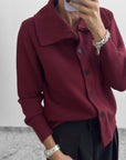 CARDIGAN GIACCA AURA BORDEAUX