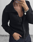 CARDIGAN GIACCA AURA NERO