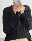 CAMICIA GIGLIO PE NERO