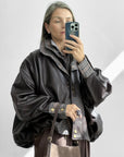 GIACCA ECOPELLE ELYSA  BROWN