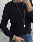 T-SHIRT MANICA LUNGA ILARY NERO