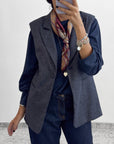 GILET MORGAN BLU