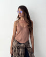 TOP NORA IN SATIN MOUSSE