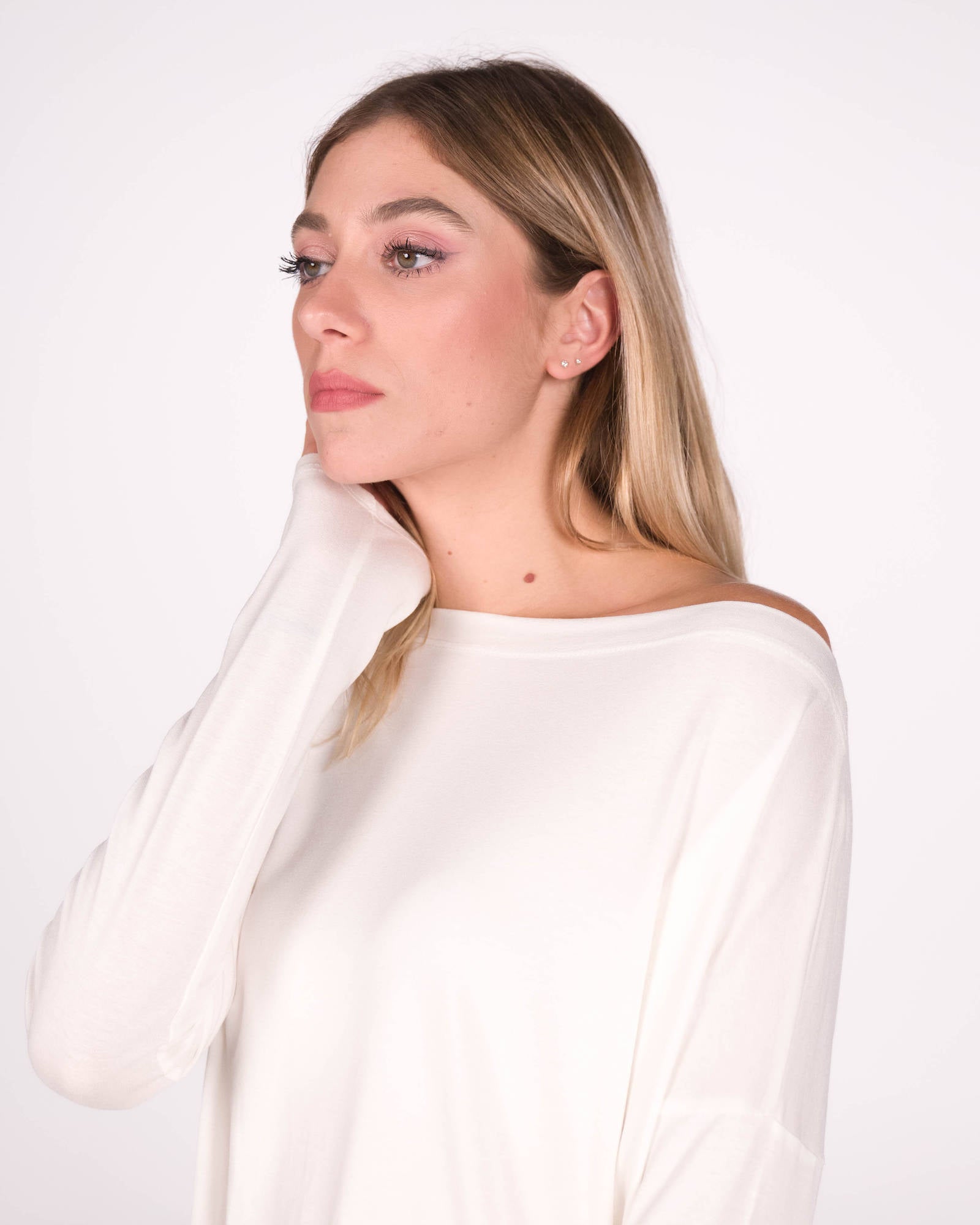 T SHIRT MANICA LUNGA KARLA BIANCO