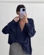 CAMICIA GIGLIO PE BLU