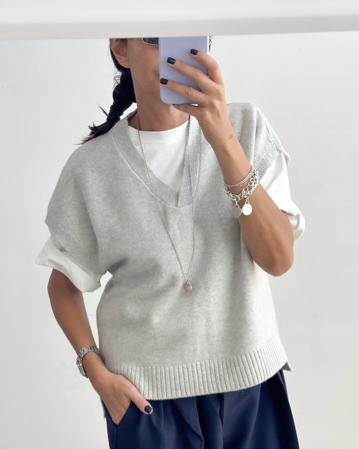 GILET IN LANA ARIEL PERLA