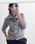 CARDIGAN GIACCA AURA GRIGIO