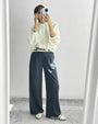 PANTALONE GESSATO NYRA BLU