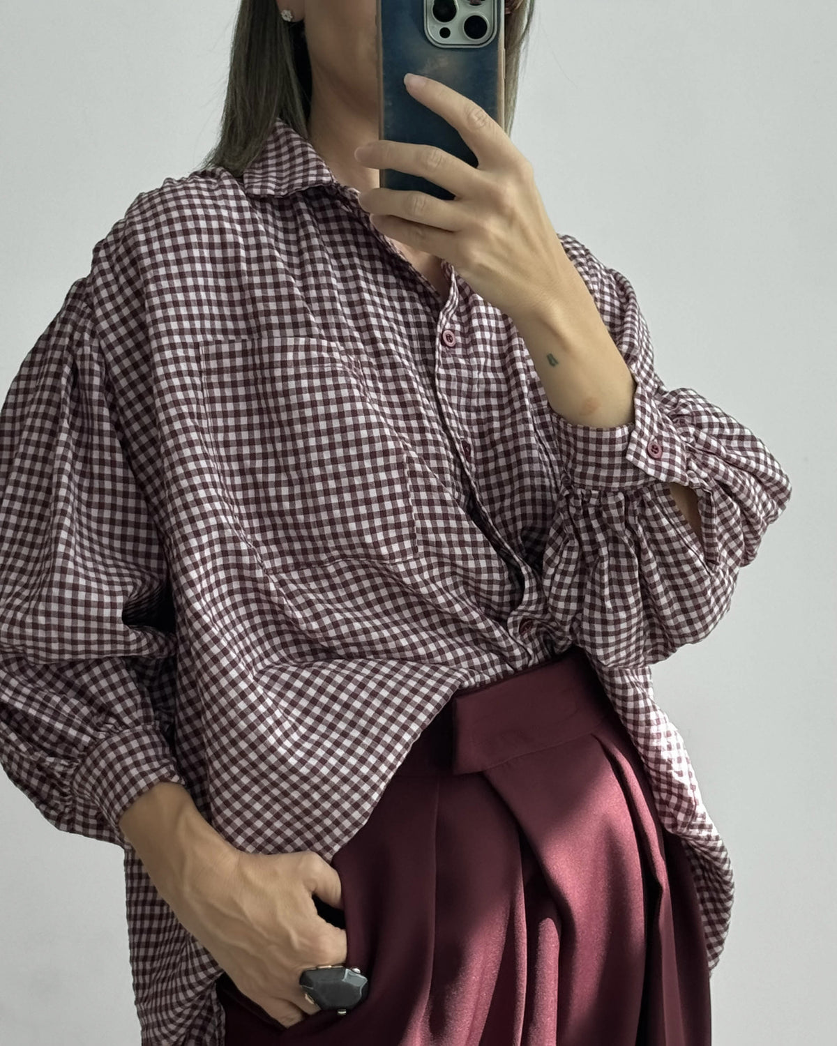 CAMICIA ANNA GRANATA