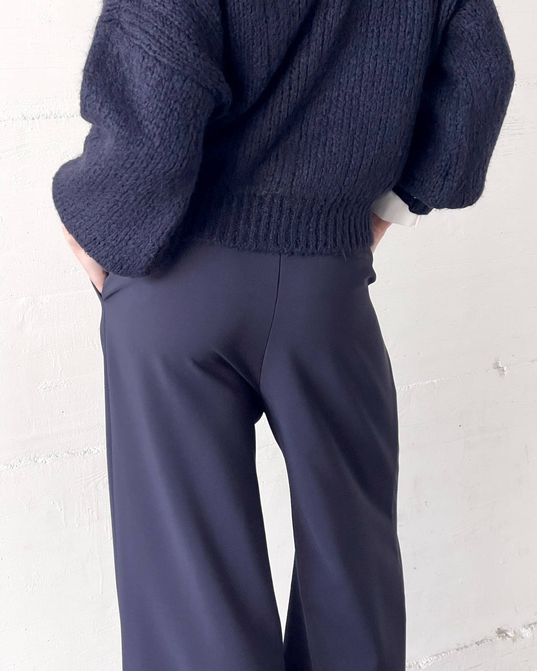 OVERSIZED DAMIAN TROUSERS BLUE