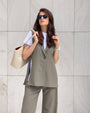 GILET ANAIS VERDE MUD