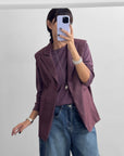 GILET MORGAN BORDEAUX