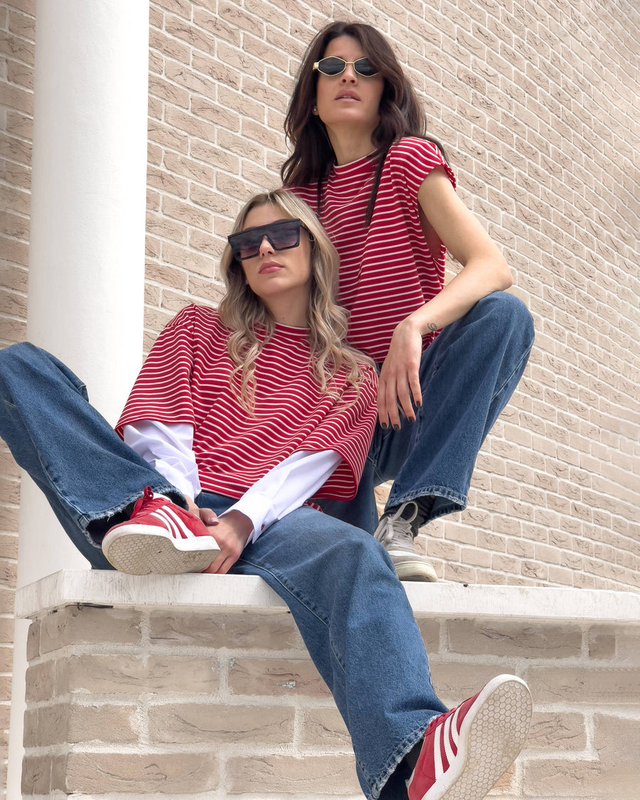 T-SHIRT PEARL ROSSO