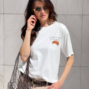 T-SHIRT SUNDAY CROISSANT BIANCO