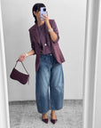GILET MORGAN BORDEAUX