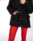 GIACCA PAILLETTES SHIMMER NERO