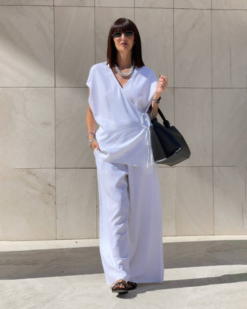PANTALONE DORIS OFF WHITE