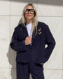 BLAZER CROPPED MEDLEY BLU