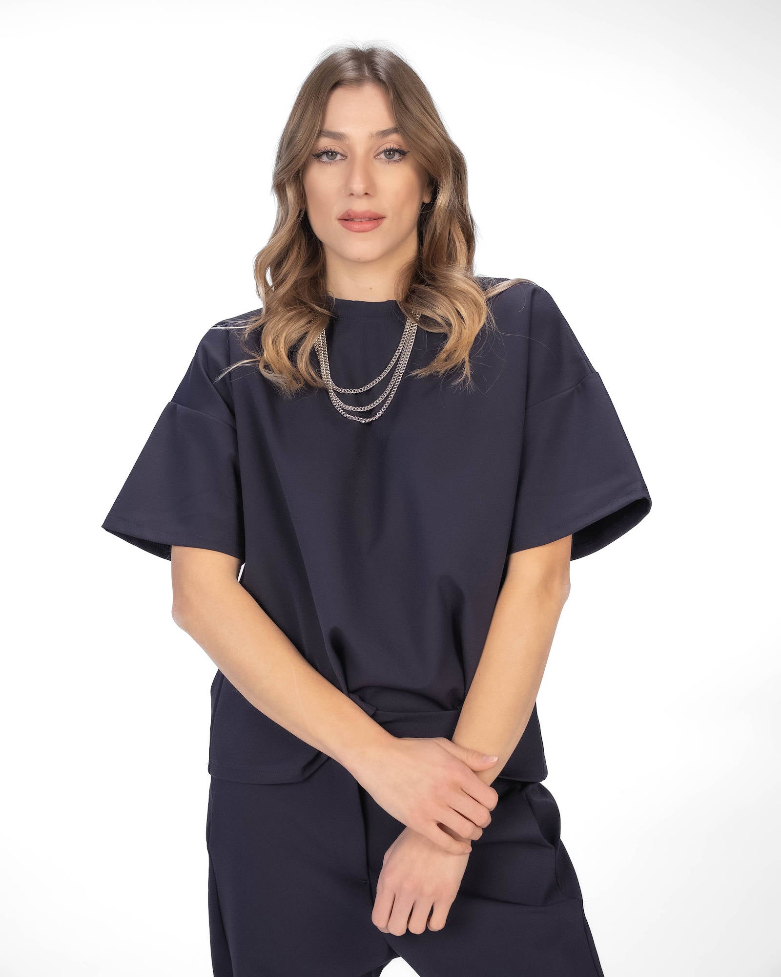 T-SHIRT AMARE BLU NAVY