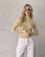 TOP IN PIZZO GIALLO BURRO