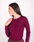 GIROCOLLO MARA IN MAGLIA FINE CHERRY
