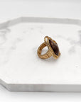 ANELLO AMY ORO E COFFEE