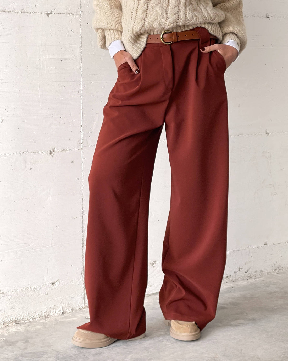 OVERSIZED DAMIAN TROUSERS BRUCIATO