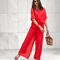 PANTALONE CELINDA ROSSO