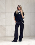 GILET IN MAGLIA SUNDAY NERO PANNA