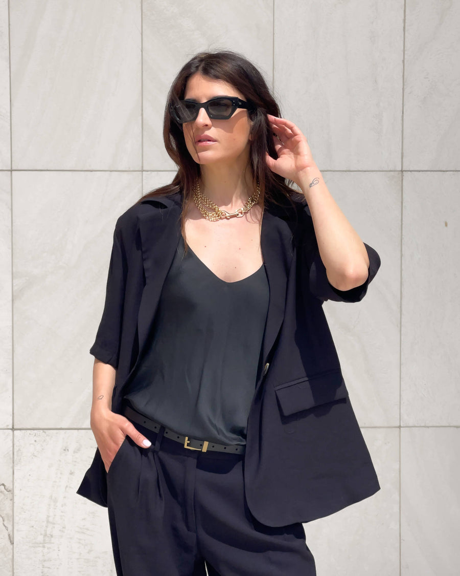 GIACCA INEZ MANICA CORTA NERO
