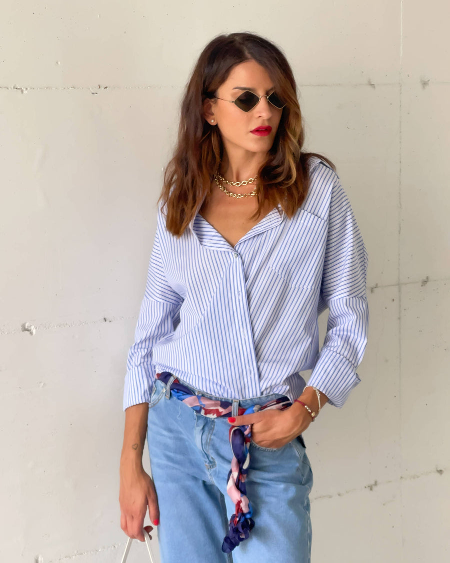 FOULARD EVORA BLU