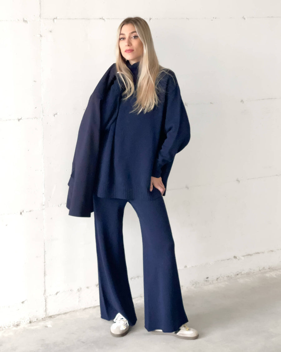 PANTALONE JOHANNAH BLU NAVY