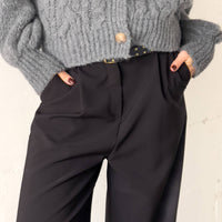 OVERSIZED DAMIAN TROUSERS NERO